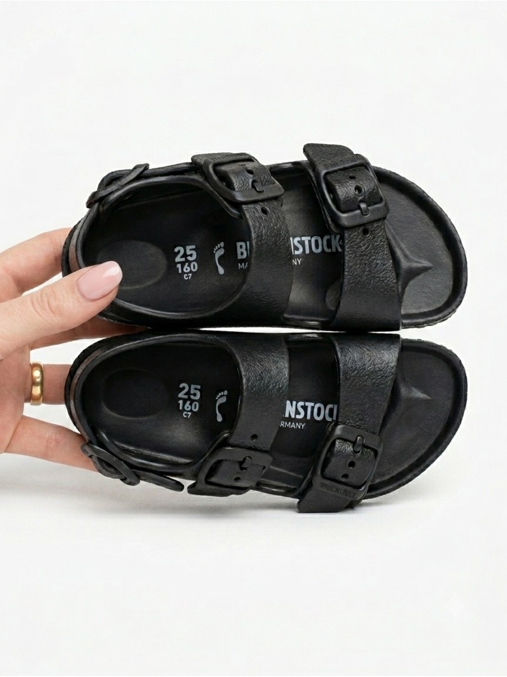 🖤 Birkenstock Milano Kids EVA Sandal | Black | Size 25 (US 7–7.5) - Picture 9 of 9